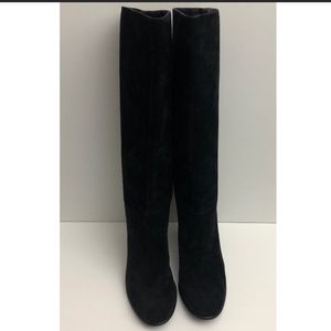 Robert Clergerie Sued Leather High Boots Black